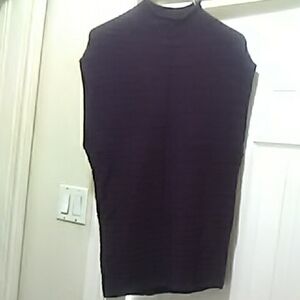 💲1⃣▶▶RW&CO. Dark Purple Sleeveless Top Sweater Sm\ Med